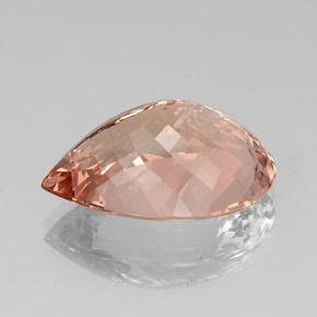 Morganita rosa natural 18,29ct, formato de pêra, VS