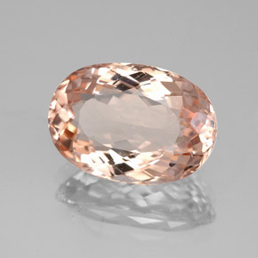 Morganita rosa natural 4,47ct, corte oval, VS