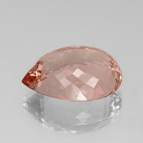 Morganita rosa natural 17,78ct, formato de pêra, VVS