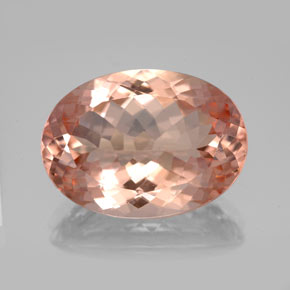 Morganita rosa natural 10,92ct, corte oval, VVS