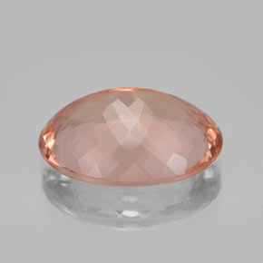 Morganita rosa natural 10,92ct, corte oval, VVS