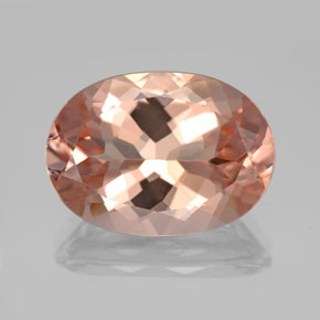 Morganita rosa natural 10,55ct, corte oval, VVS