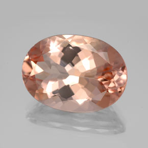 Morganita rosa natural 10,55ct, corte oval, VVS
