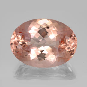 Morganita rosa natural 14,36ct, corte oval, VVS