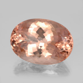 Morganita rosa natural 13,30ct, corte oval, VVS-VS