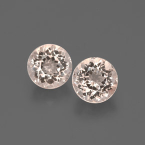 Pedras preciosas de morganita rosa natural de  ct, corte redondo, VVS-VS
