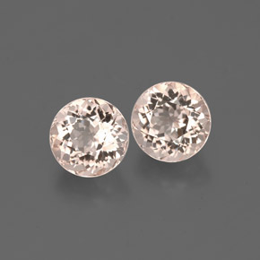 Pedras preciosas de morganita rosa natural de  ct, corte redondo, VVS-VS