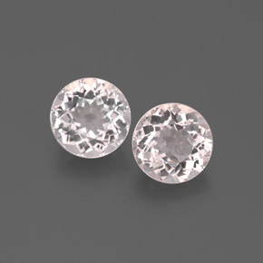 Pedras preciosas de morganita rosa natural de  ct, corte redondo, VS