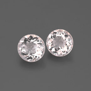 Pedras preciosas de morganita rosa natural de  ct, corte redondo, VS