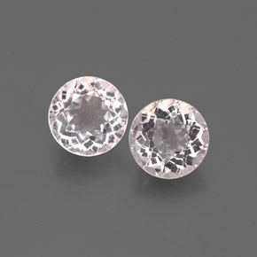 Pedras preciosas de morganita rosa natural de  ct, corte redondo, VS