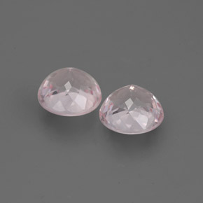 Pedras preciosas de morganita rosa natural de  ct, corte redondo, VS