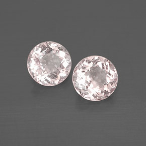 Pedras preciosas de morganita rosa natural de  ct, corte redondo, VS