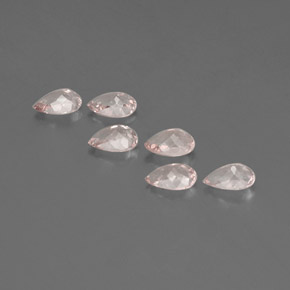 Pedras preciosas de morganita rosa natural de  ct, formato de pêra, VVS-VS