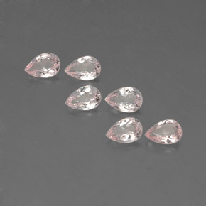 Pedras preciosas de morganita rosa natural de  ct, formato de pêra, VVS-VS