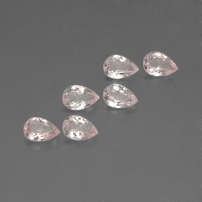 Pedras preciosas de morganita rosa natural de  ct, formato de pêra, VVS-VS