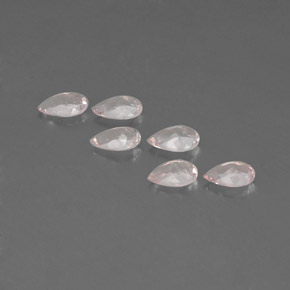Pedras preciosas de morganita rosa natural de  ct, formato de pêra, VVS-VS