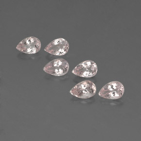 Pedras preciosas de morganita rosa natural de  ct, formato de pêra, VVS-VS