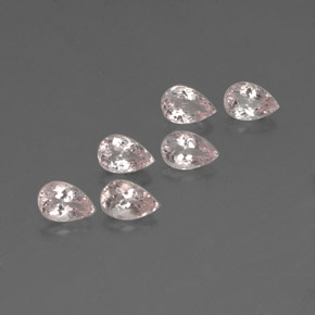 Pedras preciosas de morganita rosa natural de  ct, formato de pêra, VVS-VS