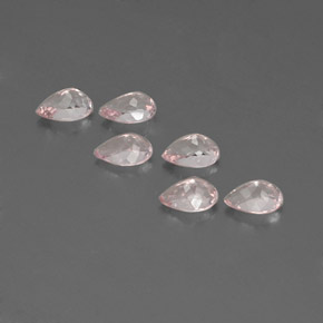 Pedras preciosas de morganita rosa natural de  ct, formato de pêra, VVS-VS