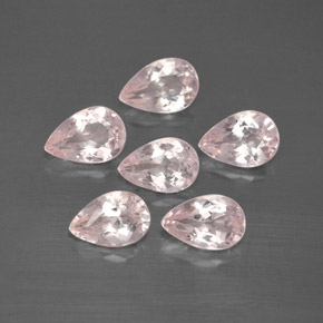 Pedras preciosas de morganita rosa natural de  ct, formato de pêra, VVS-VS