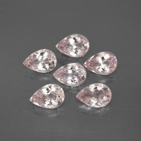 Pedras preciosas de morganita rosa natural de  ct, formato de pêra, VS