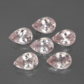 Pedras preciosas de morganita rosa natural de  ct, formato de pêra, VS