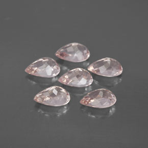 Pedras preciosas de morganita rosa natural de  ct, formato de pêra, VS