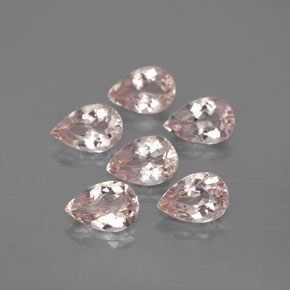 Pedras preciosas de morganita rosa natural de  ct, formato de pêra, VVS-VS