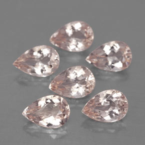 Pedras preciosas de morganita rosa natural de  ct, formato de pêra, VVS-VS