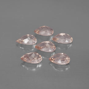 Pedras preciosas de morganita rosa natural de  ct, formato de pêra, VVS-VS