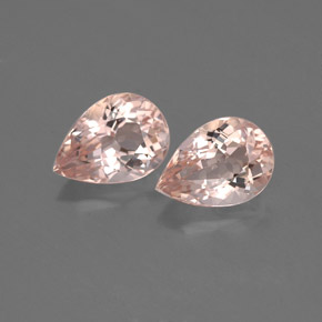 Pedras preciosas de morganita rosa natural de  ct, formato de pêra, VVS-VS