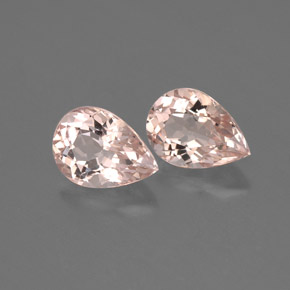 Pedras preciosas de morganita rosa natural de  ct, formato de pêra, VVS-VS