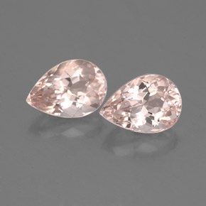 Pedras preciosas de morganita rosa natural de  ct, formato de pêra, VVS-VS