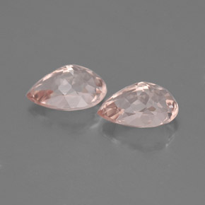 Pedras preciosas de morganita rosa natural de  ct, formato de pêra, VVS-VS