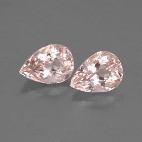 Pedras preciosas de morganita rosa natural de  ct, formato de pêra, VS