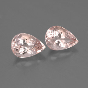 Pedras preciosas de morganita rosa natural de  ct, formato de pêra, VS