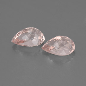 Pedras preciosas de morganita rosa natural de  ct, formato de pêra, VS