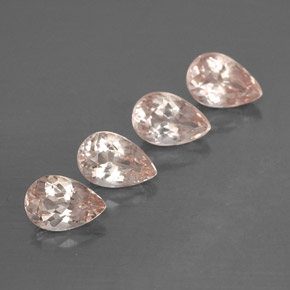 Pedras preciosas de morganita rosa natural de  ct, formato de pêra, VS