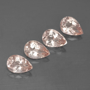 Pedras preciosas de morganita rosa natural de  ct, formato de pêra, VVS-VS