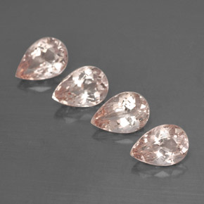 Pedras preciosas de morganita rosa natural de  ct, formato de pêra, VVS-VS