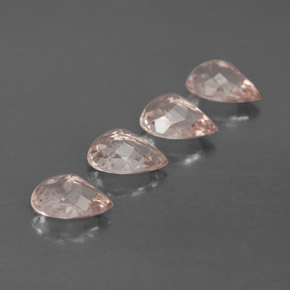 Pedras preciosas de morganita rosa natural de  ct, formato de pêra, VVS-VS