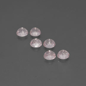 Pedras preciosas de morganita rosa natural de  ct, corte redondo, VS