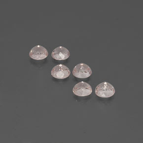 Pedras preciosas de morganita rosa natural de  ct, corte redondo, VVS-VS