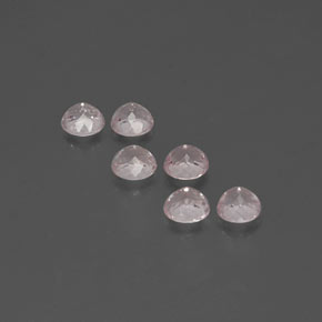 Pedras preciosas de morganita rosa natural de 2,17 ct, corte redondo, VS