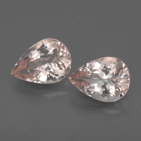 Pedras preciosas de morganita rosa natural de  ct, formato de pêra, VVS-VS