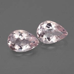 Pedras preciosas de morganita rosa natural de  ct, formato de pêra, VS