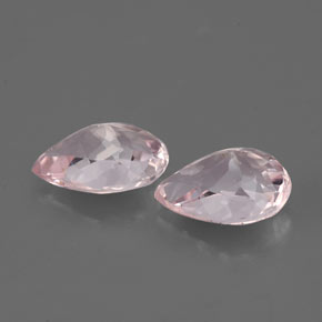Pedras preciosas de morganita rosa natural de  ct, formato de pêra, VS