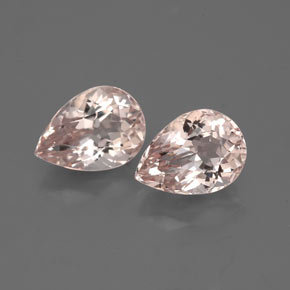 Pedras preciosas de morganita rosa natural de  ct, formato de pêra, VVS-VS