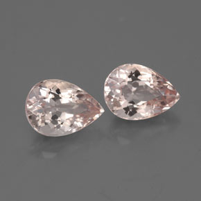 Pedras preciosas de morganita rosa natural de  ct, formato de pêra, VVS-VS