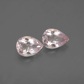 Pedras preciosas de morganita rosa natural de  ct, formato de pêra, VVS